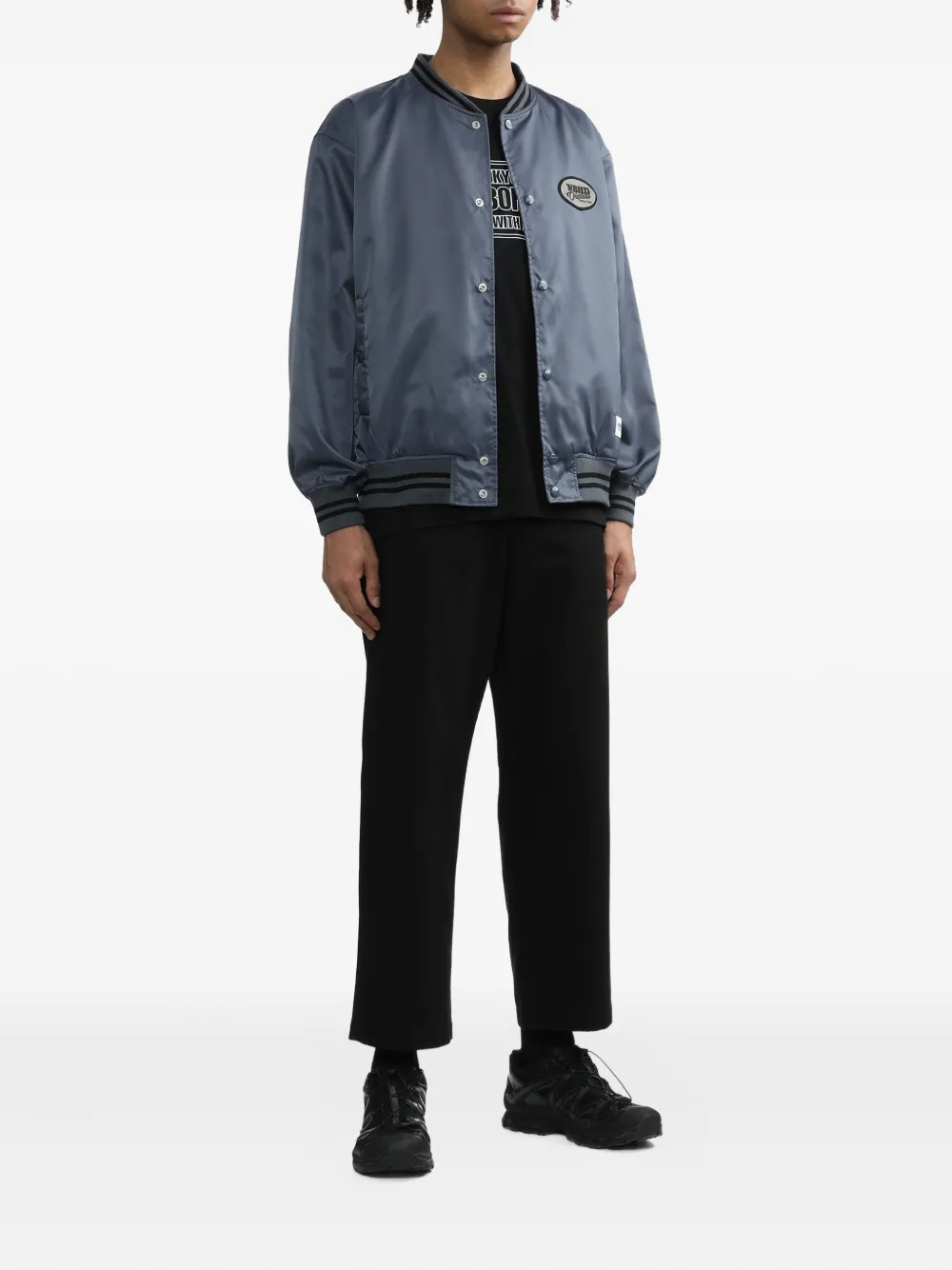 Neighborhood pocket cotton trousers - Zwart