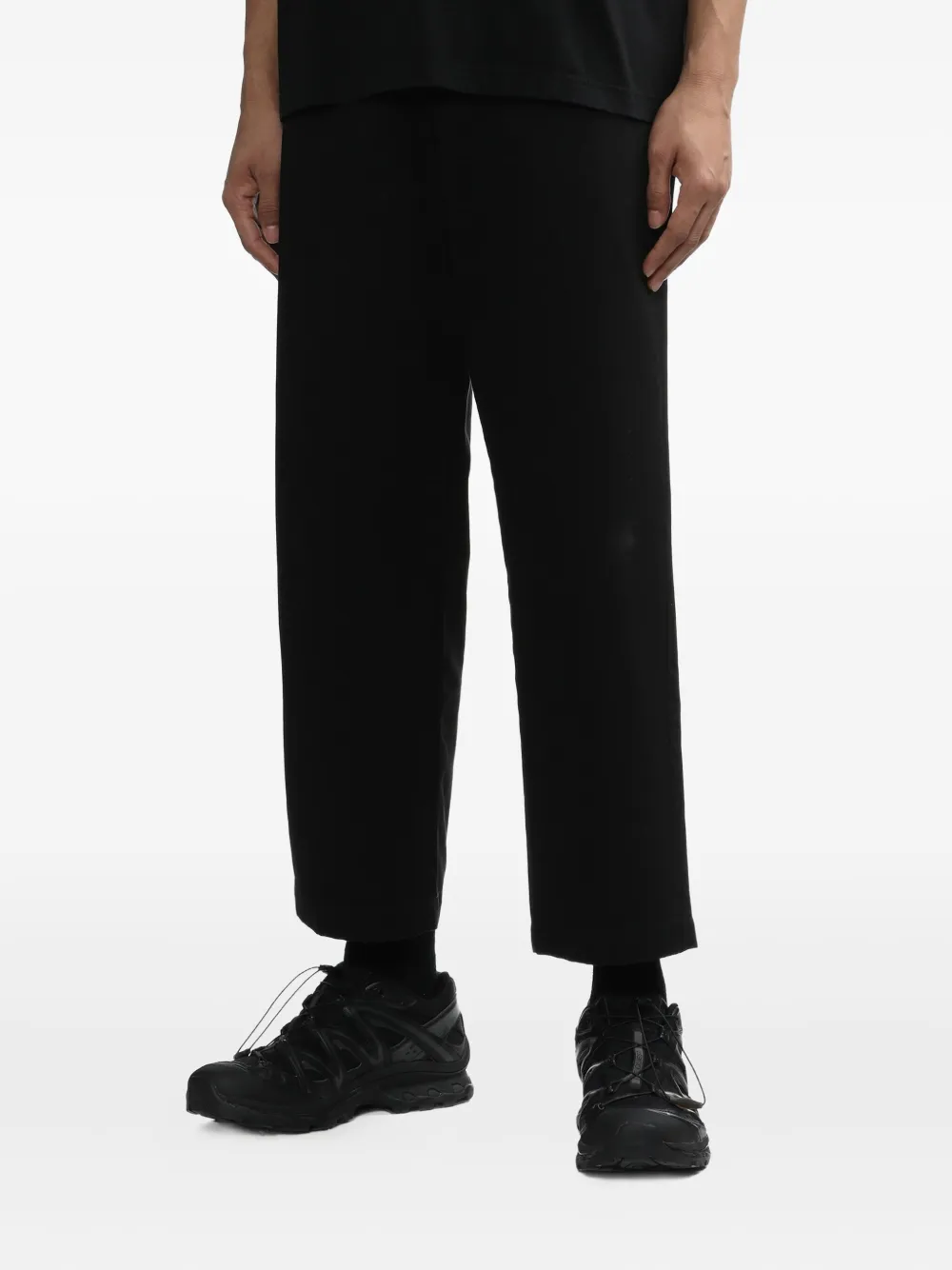 Neighborhood Katoenen broek met zak Zwart