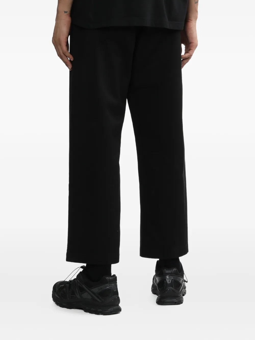 Neighborhood Katoenen broek met zak Zwart
