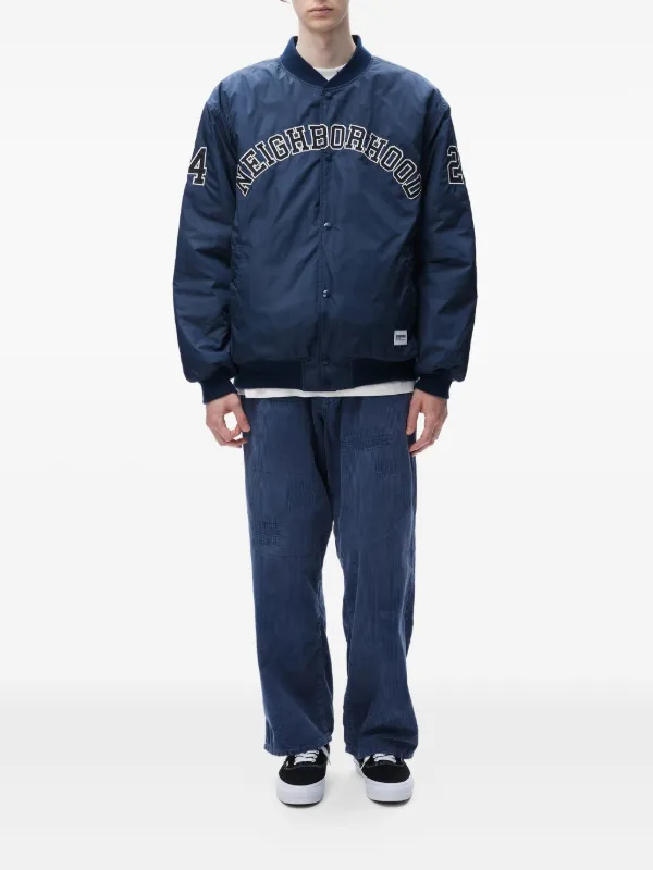 Neighborhood スタジアムジャンパー | ブルー | FARFETCH JP