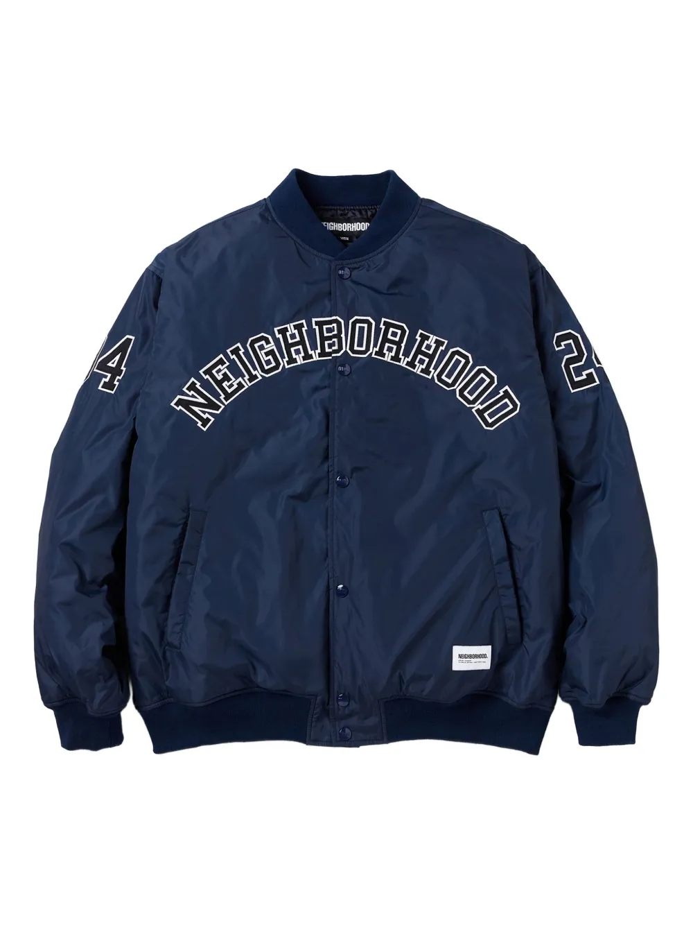 Neighborhood Varsity-style Bomber Jacket In Blue