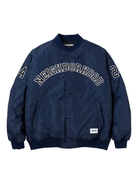 Neighborhood chamarra bomber con estilo universitario