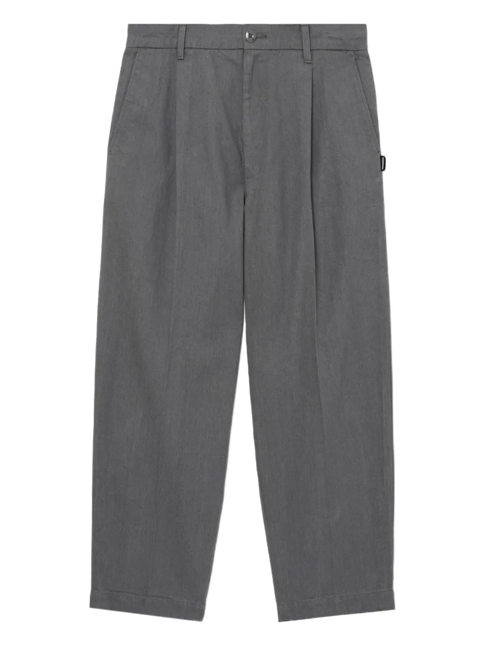 Neighborhood Broek met geplooide zak en cuffs Grijs