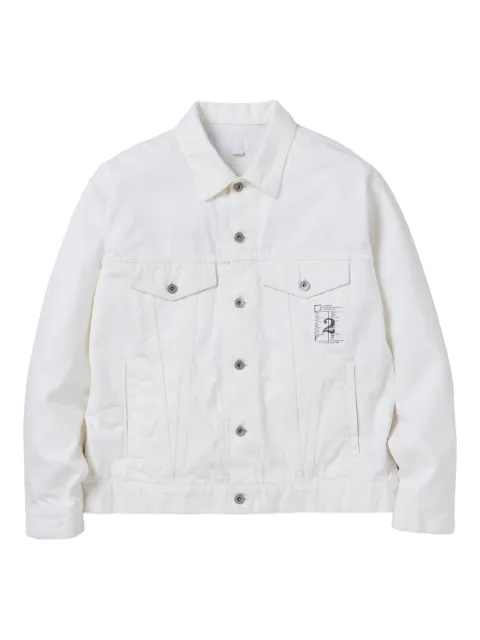 Neighborhood graphic-patch denim jacket