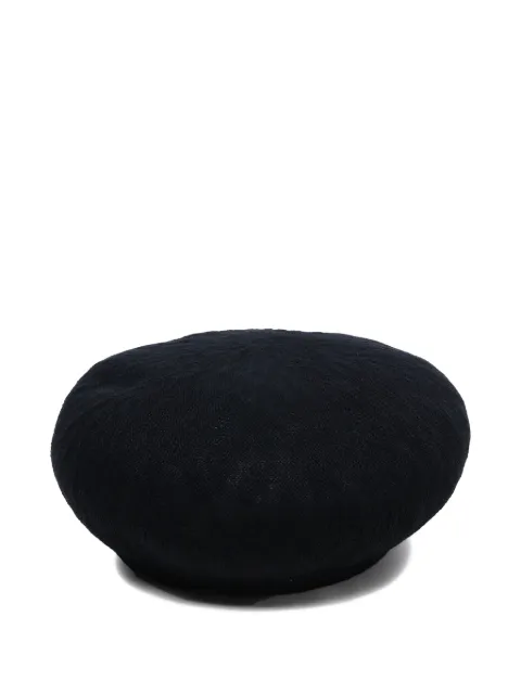 Neighborhood embroidered cotton-blend beret