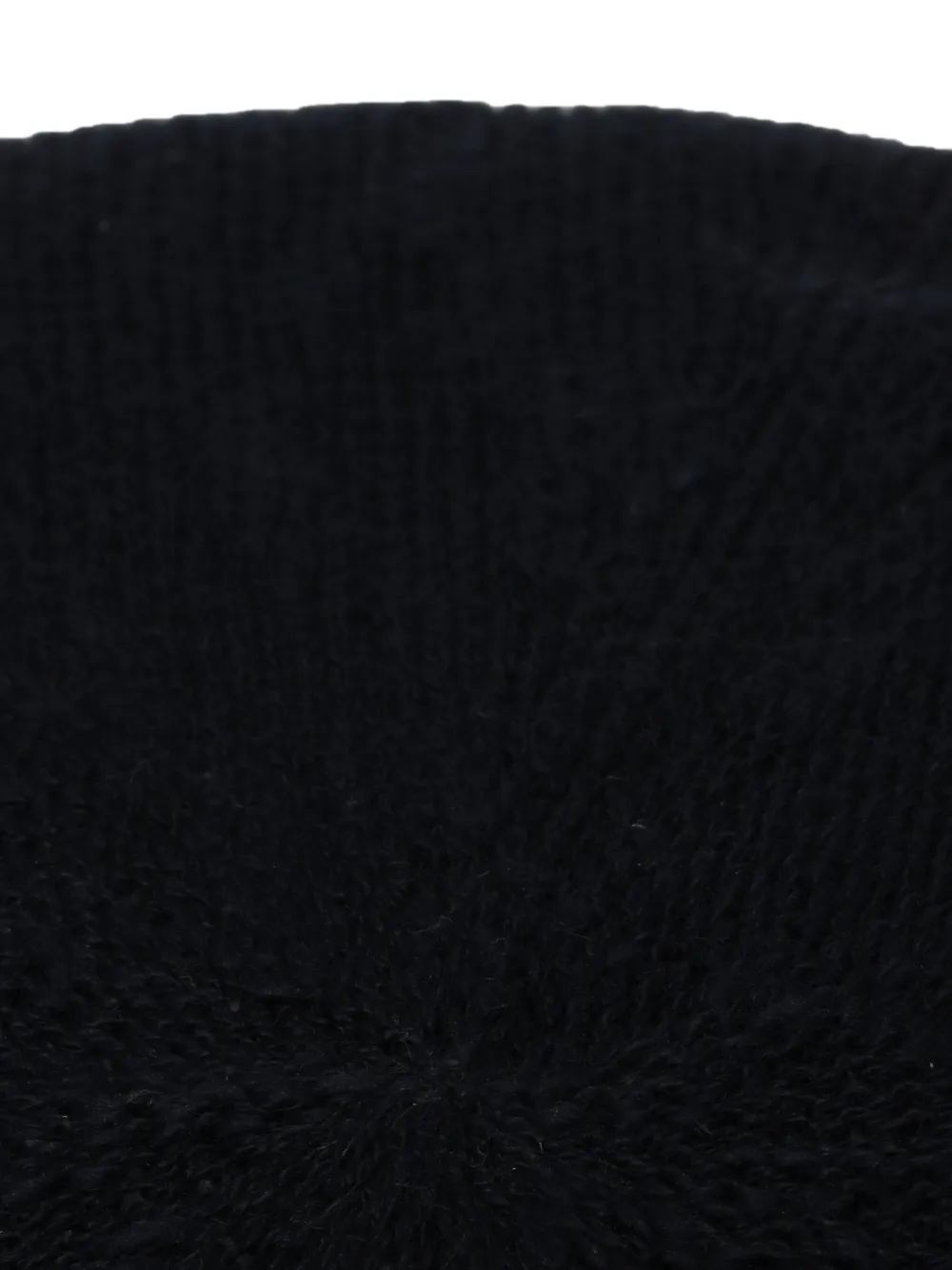 Neighborhood Embroidered Cotton-blend Beret In Black