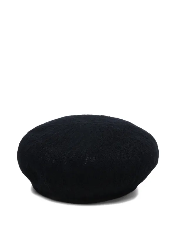Neighborhood Embroidered cotton-blend Beret | Black | FARFETCH
