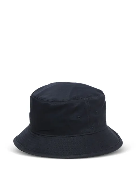 Neighborhood embroidered-logo cotton bucket hat
