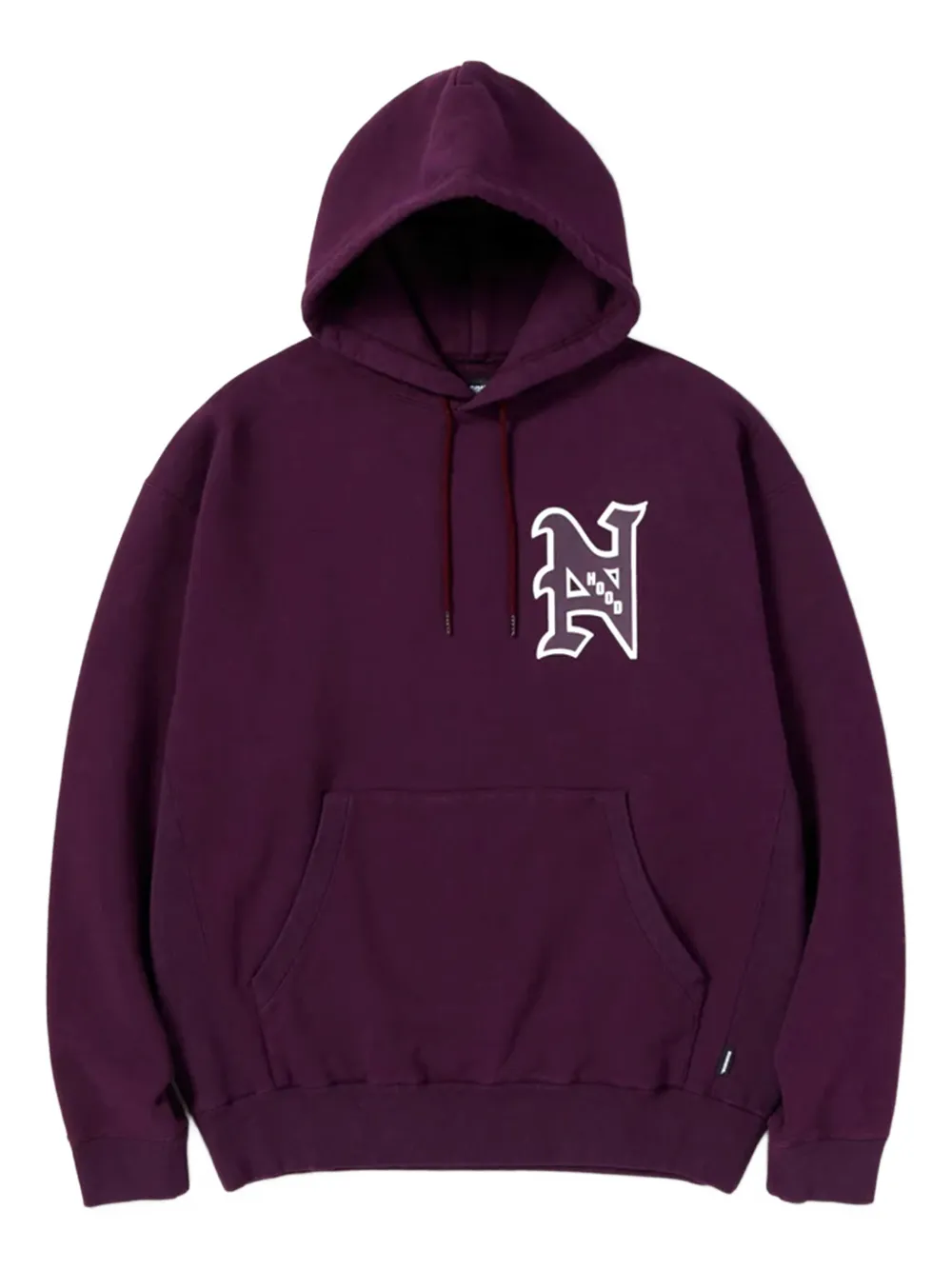 Neighborhood logo-print hooded sweatshirt | Red | Image 1