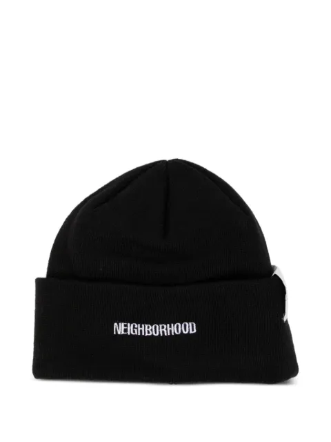 Neighborhood logo-embroidered beanie