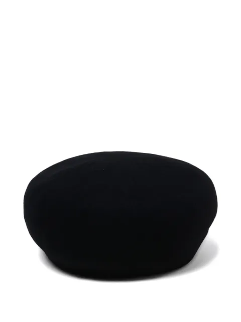 Neighborhood embroidered wool beret