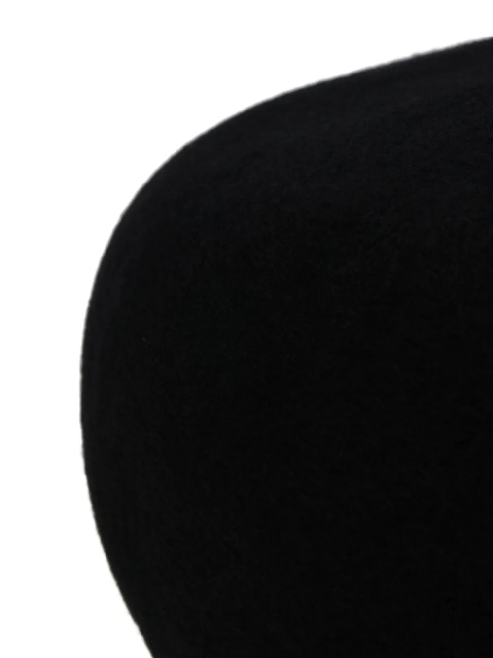 Neighborhood Embroidered Wool Beret In Black