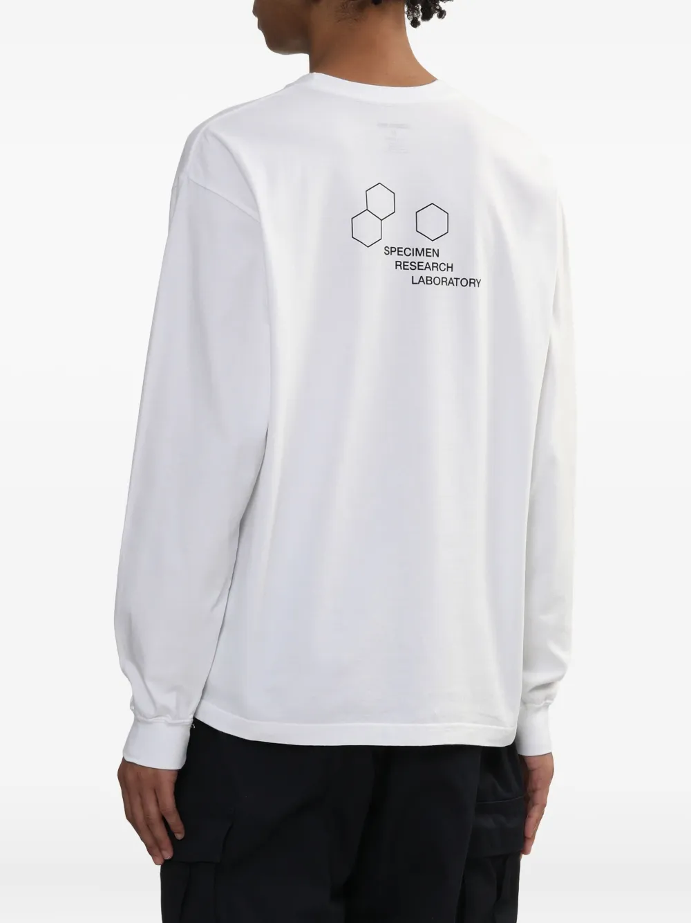Neighborhood SRL T-shirt met grafische print en lange mouwen Wit
