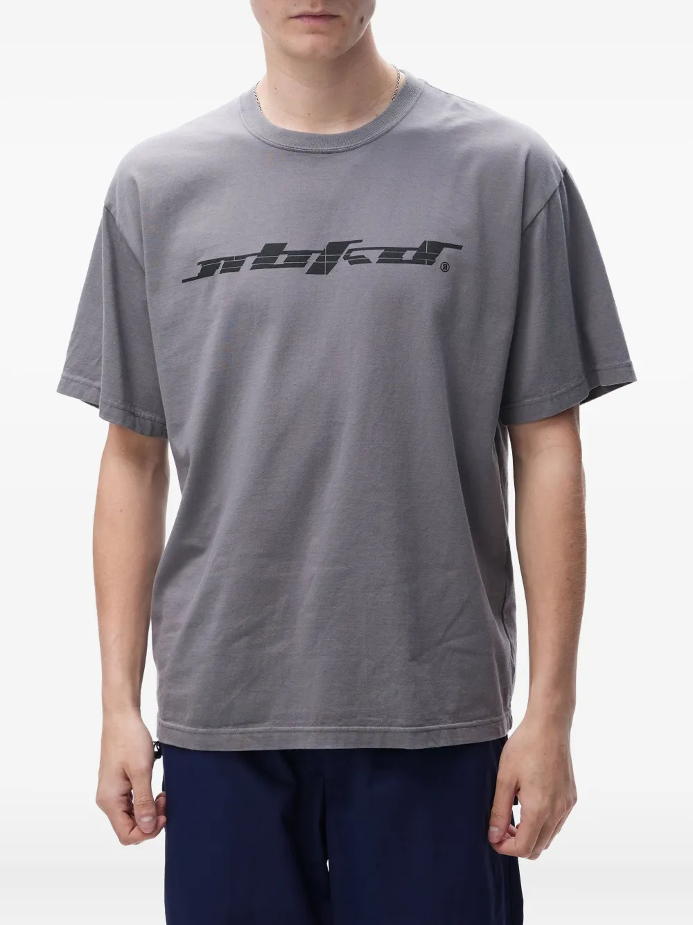 Neighborhood graphic-print cotton T-shirt - Grijs