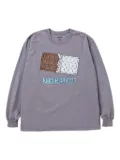 Neighborhood chocolate-bar print long-sleeve T-shirt - Grey
