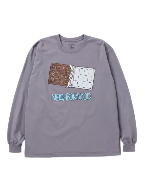 Neighborhood chocolate-bar print long-sleeve T-shirt