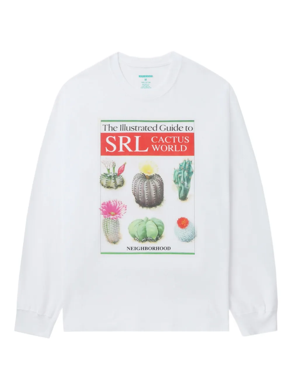 Neighborhood cactus-print long-sleeve T-shirt - ホワイト Neighborhood cactus-print long-sleeve T-shirt - ホワイト