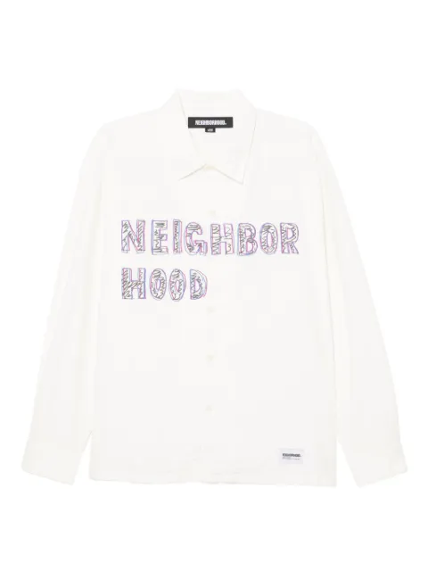 Neighborhood logo-embroidered shirt