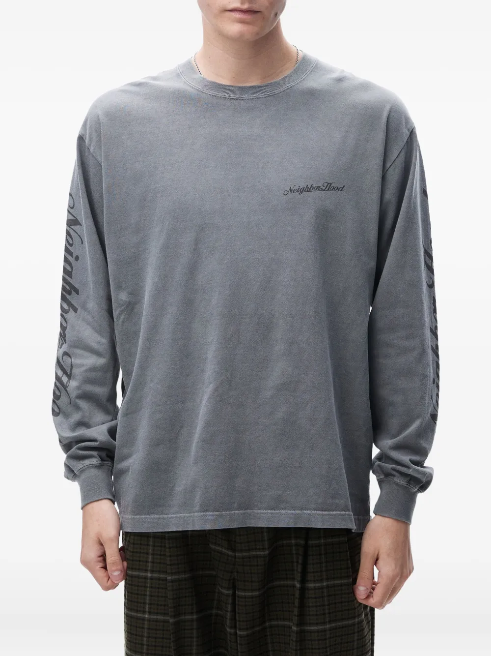 Neighborhood long-sleeve crew-neck T-shirt - Grijs