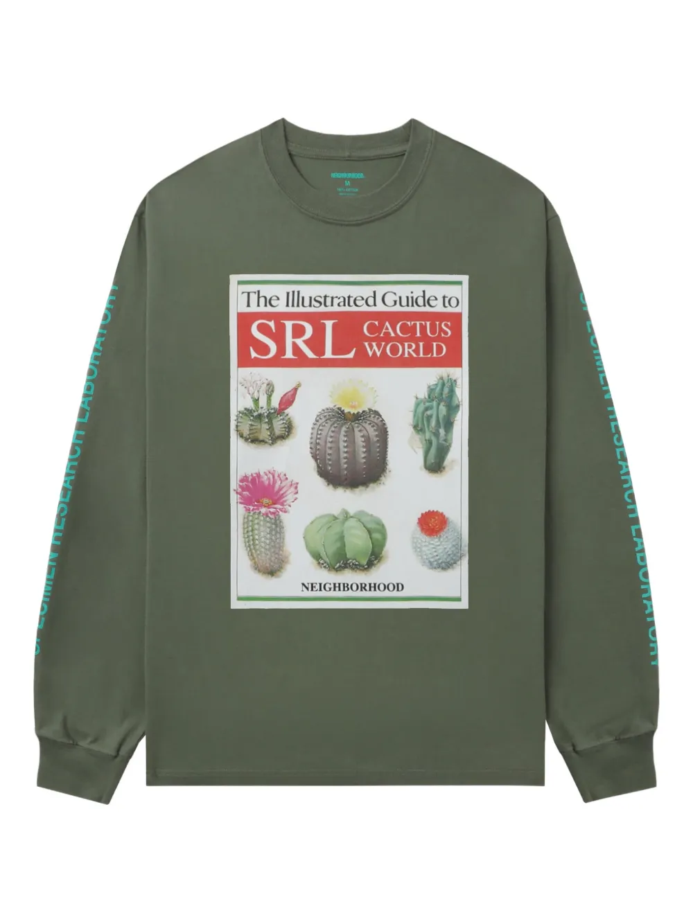 Neighborhood cactus-print long-sleeve T-shirt - グリーン Neighborhood cactus-print long-sleeve T-shirt - グリーン