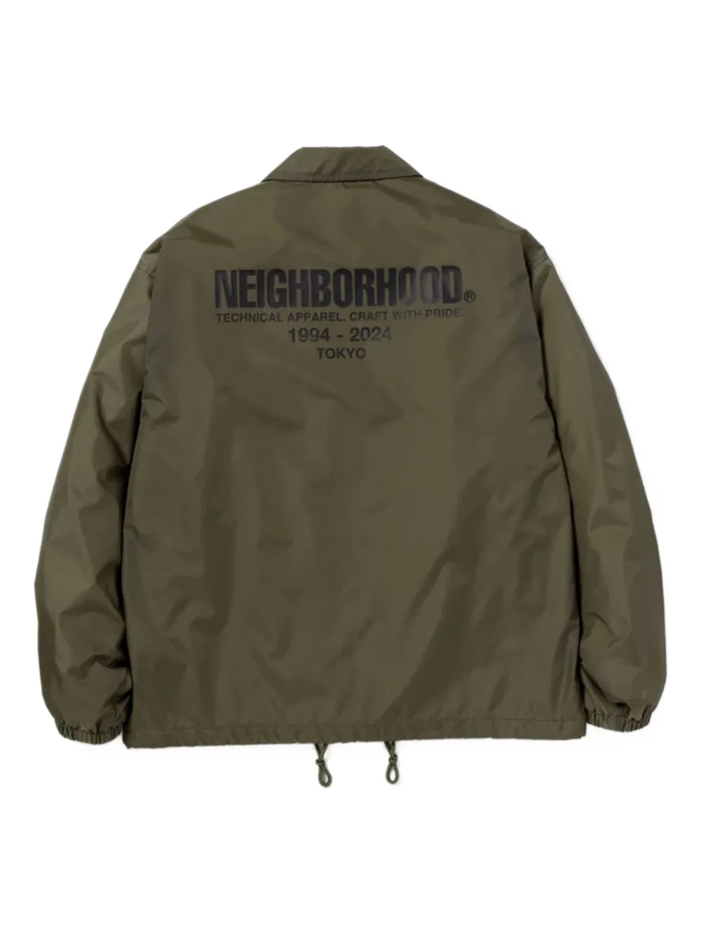 Neighborhood Logo-print Jacket In Green