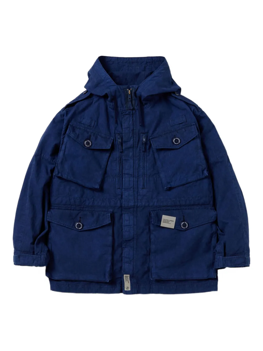 Neighborhood Jack met capuchon en zakken Blauw