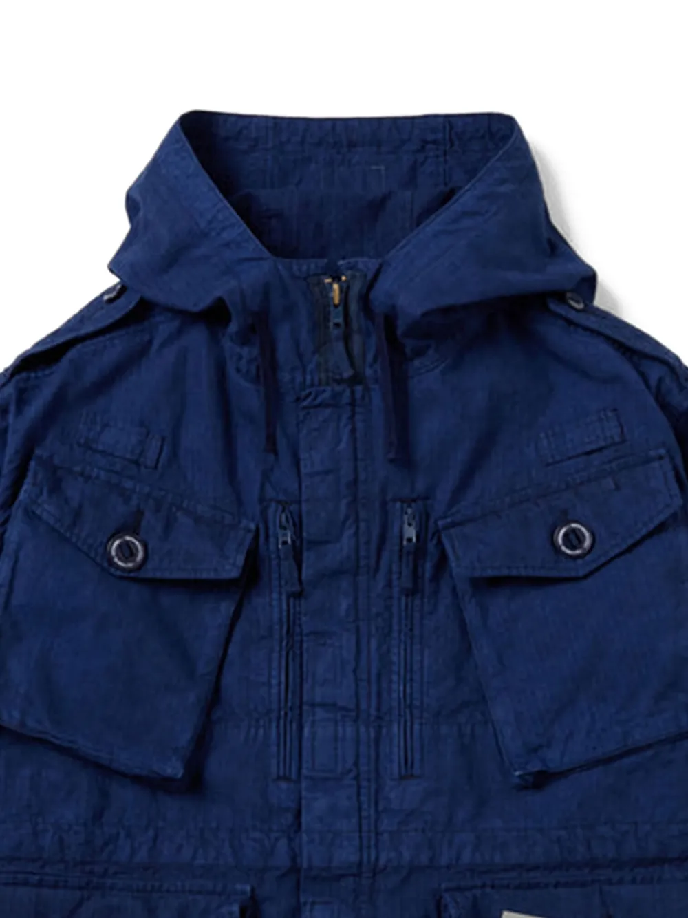 Neighborhood Jack met capuchon en zakken Blauw