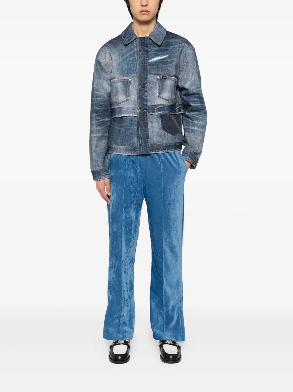 Toga Broek met wijde pijpen - Blauw
