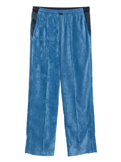 Toga velvet straight-leg track pants