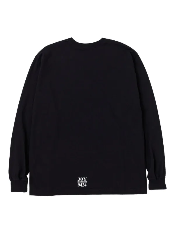 Neighborhood Printed long-sleeve T-shirt | Black | FARFETCH CA