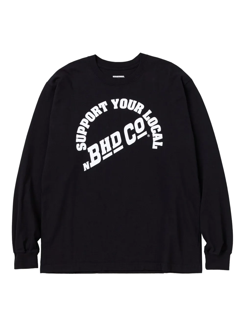 Neighborhood T-shirt met print Zwart