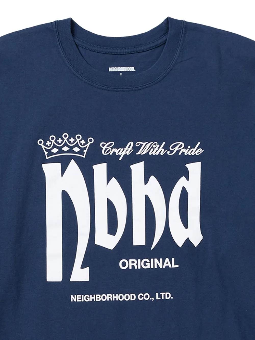Neighborhood long-sleeve T-shirt - Blauw