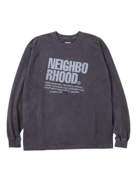 Neighborhood logo-print long-sleeves T-shirt