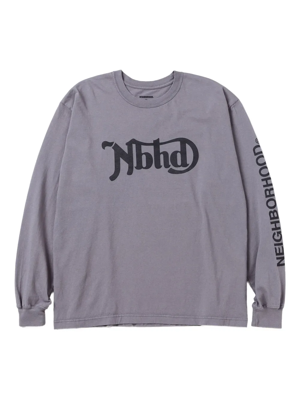 Neighborhood logo-print long-sleeve T-shirt - グレー Neighborhood logo-print long-sleeve T-shirt - グレー
