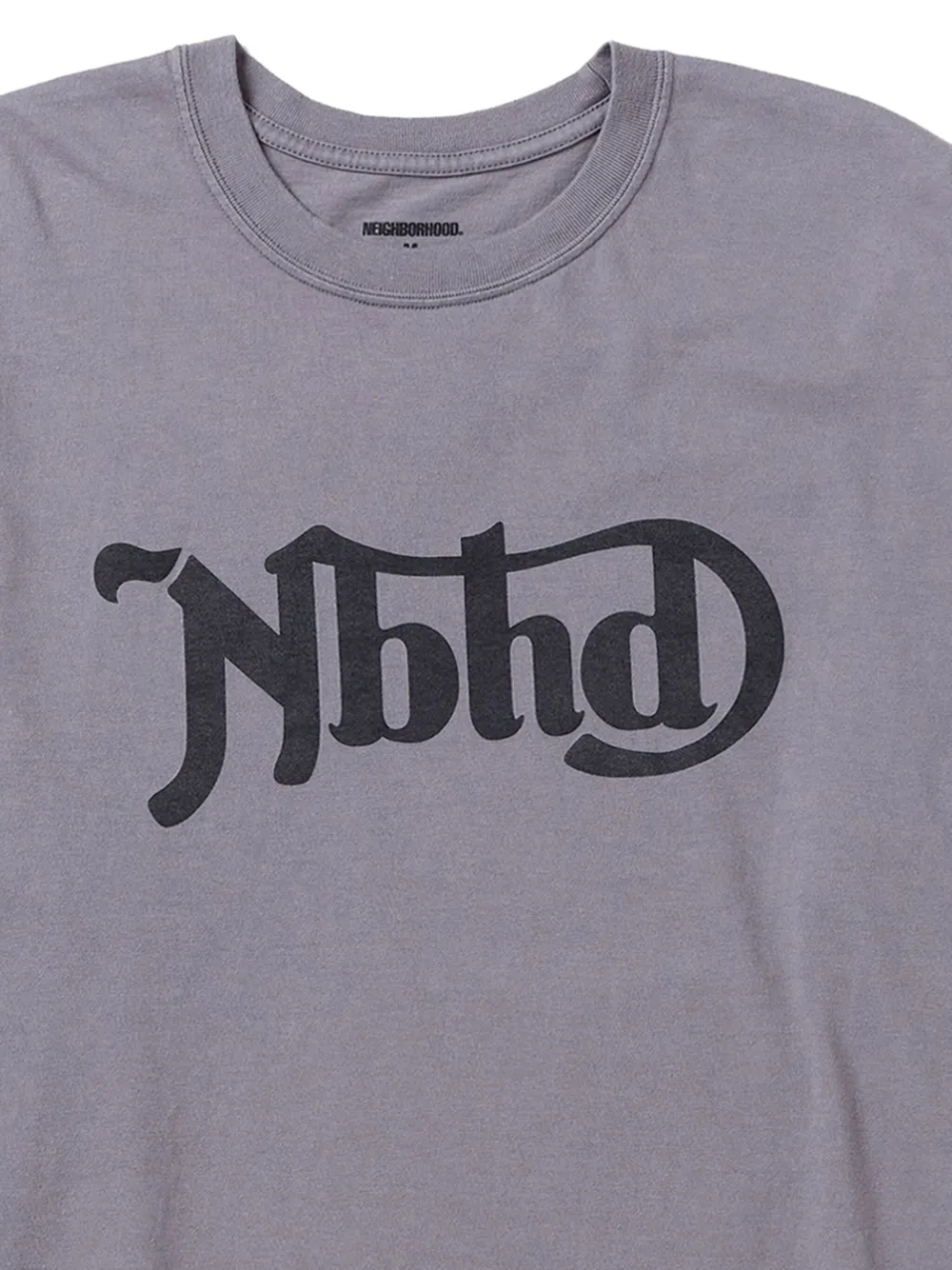 Neighborhood logo-print long-sleeve T-shirt - Grijs