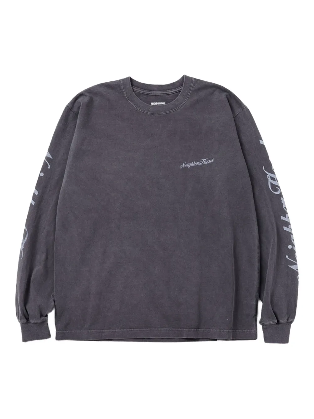 Neighborhood long-sleeve logo T-shirt | Black | Image 1