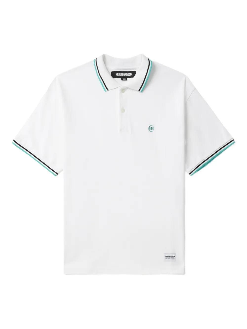 Neighborhood Piqué poloshirt Wit