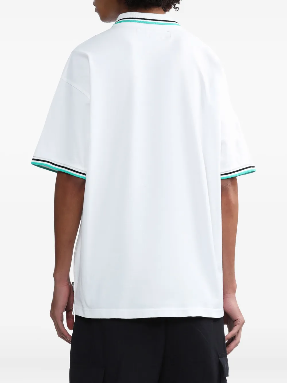 Neighborhood Piqué poloshirt Wit