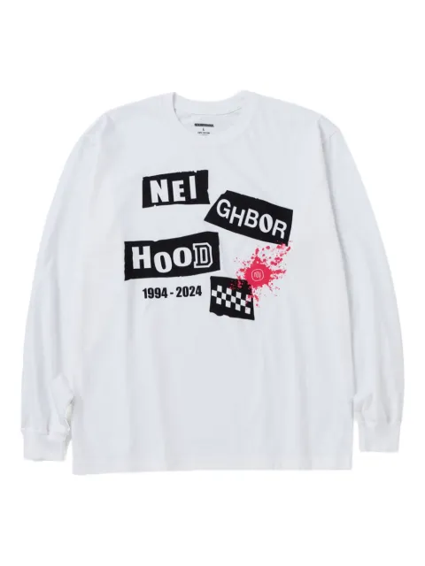 Neighborhood graphic-print long-sleeve T-shirt