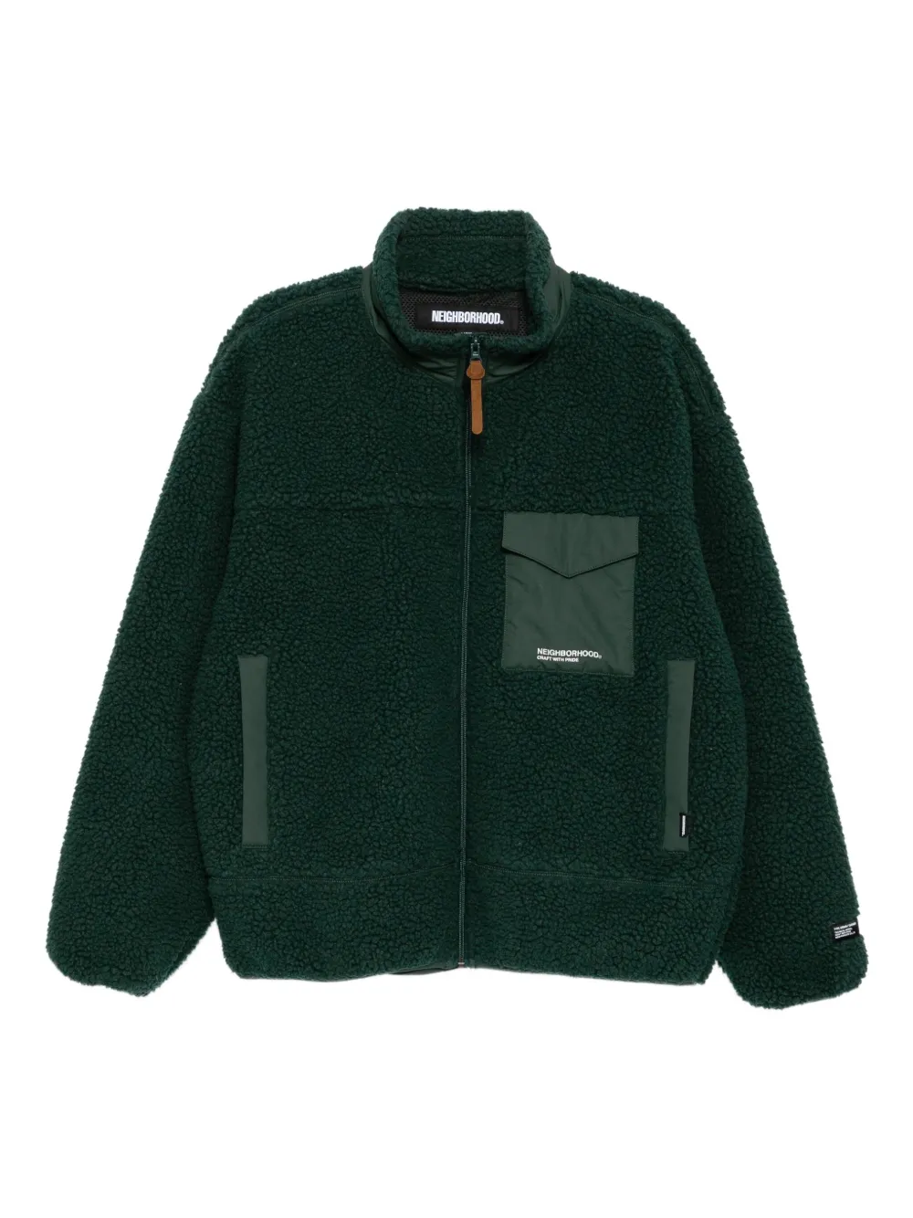Neighborhood logo-embroidered jacket Groen