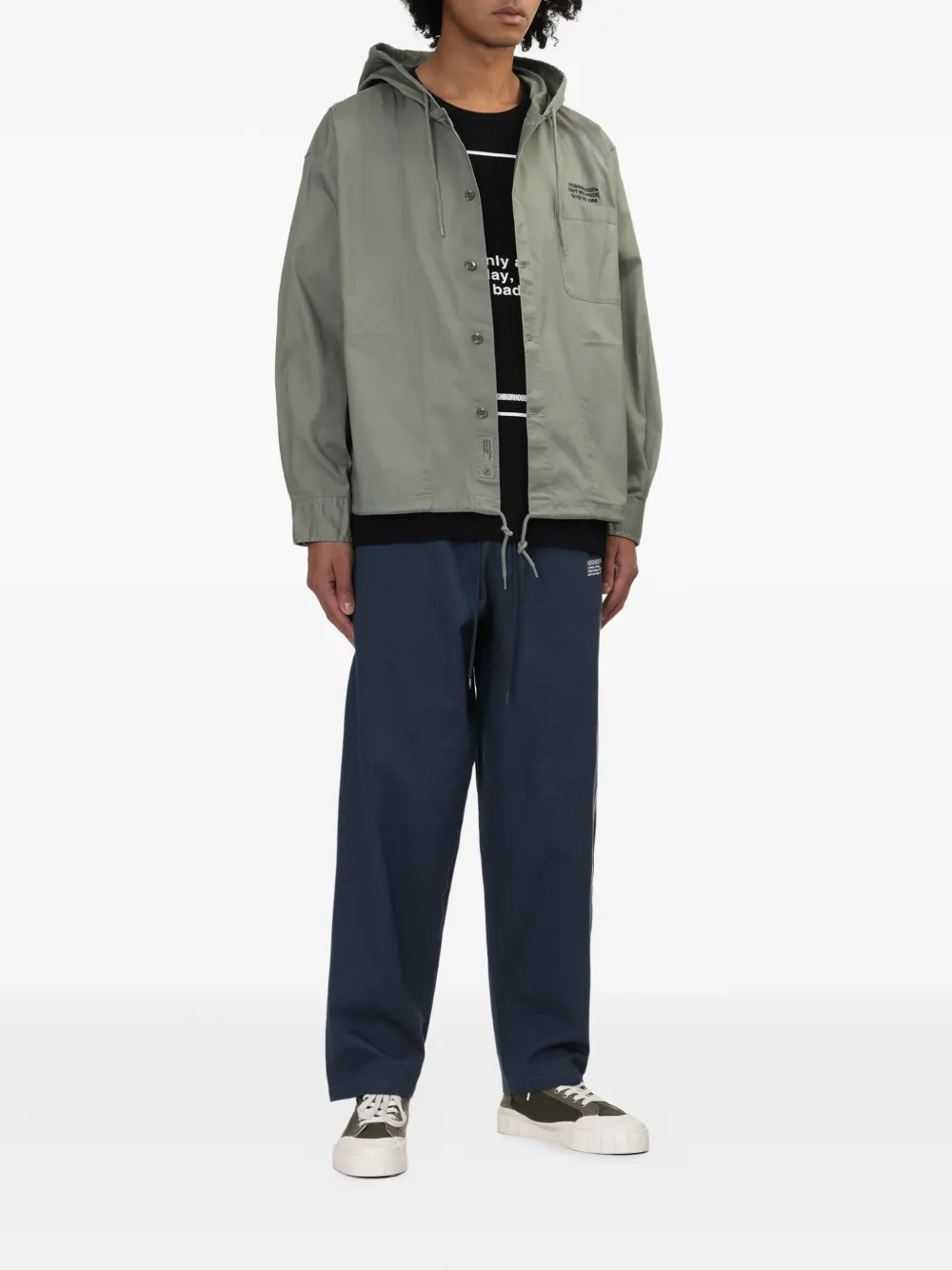 Neighborhood drawstring side-pocket trousers - Blauw
