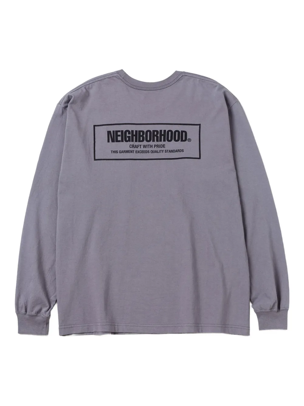 Neighborhood long-sleeve cotton T-shirt - Grijs
