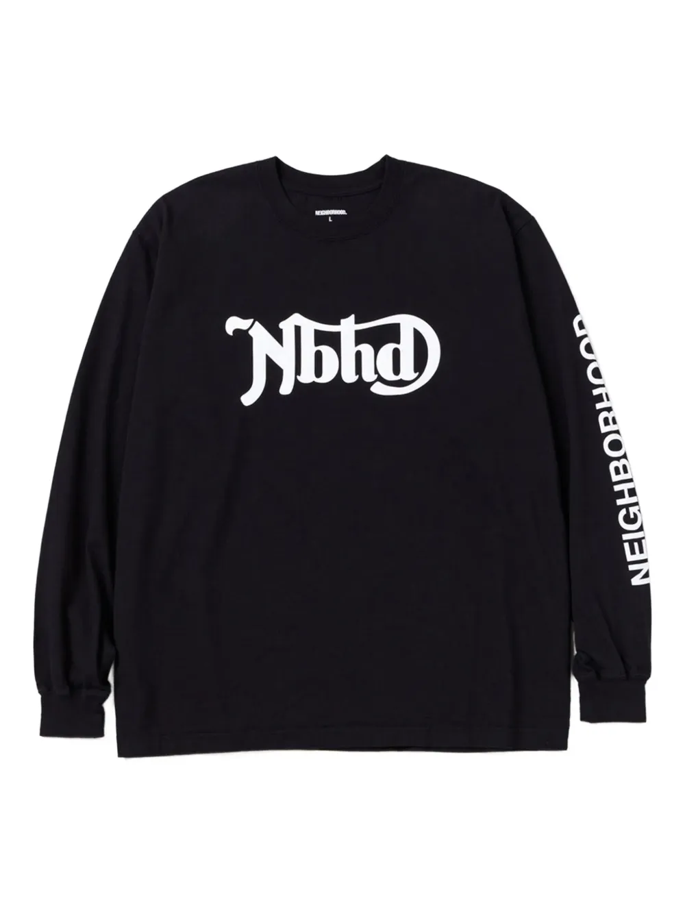 Neighborhood Sweater met ronde hals en mouwen Zwart