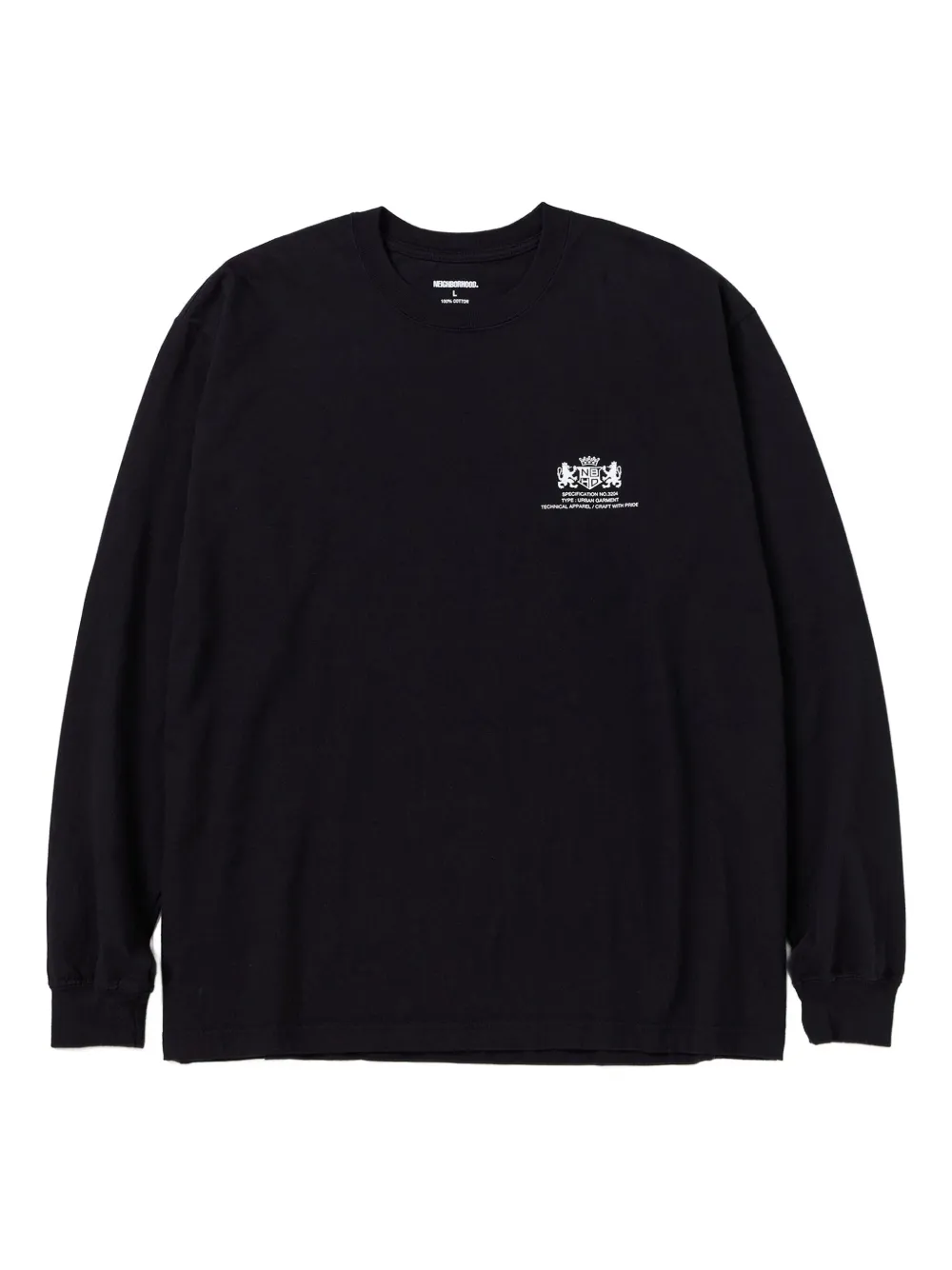 Neighborhood T-shirt met lange mouwen Zwart