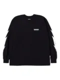 Neighborhood lightning-bolt sleeve T-shirt - Black