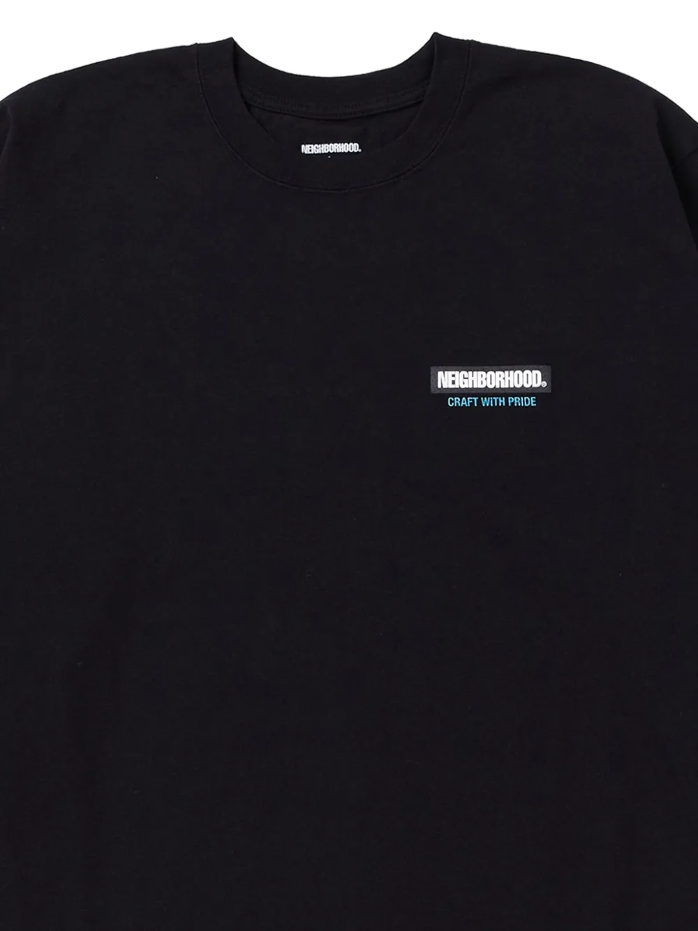 Neighborhood lightning-bolt sleeve T-shirt - Zwart