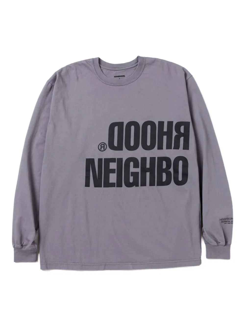 Neighborhood T-shirt met logo Grijs