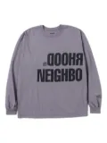 Neighborhood logo-lettering long-sleeve T-shirt - Grey