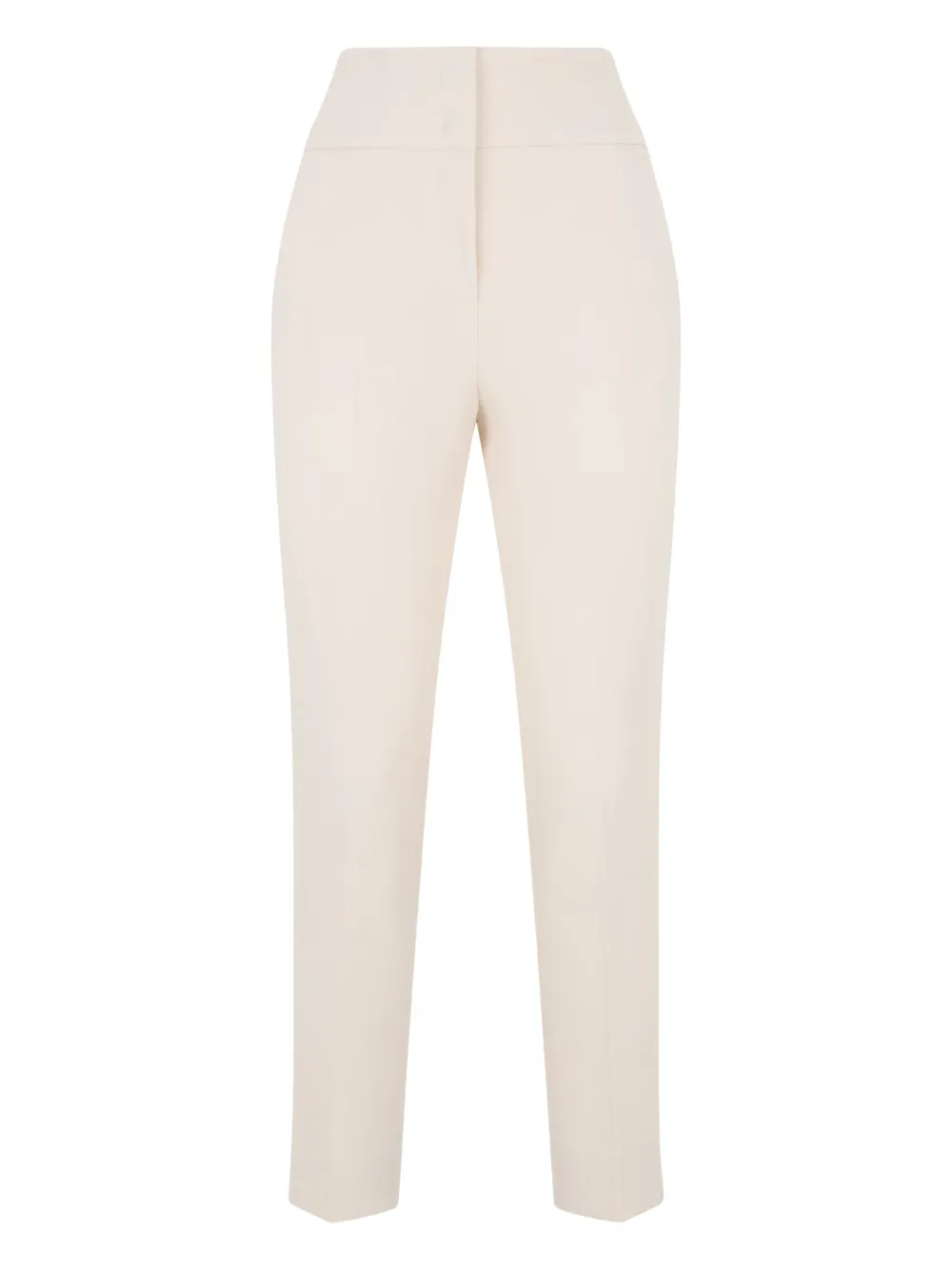 welt-pocket straight-leg trousers