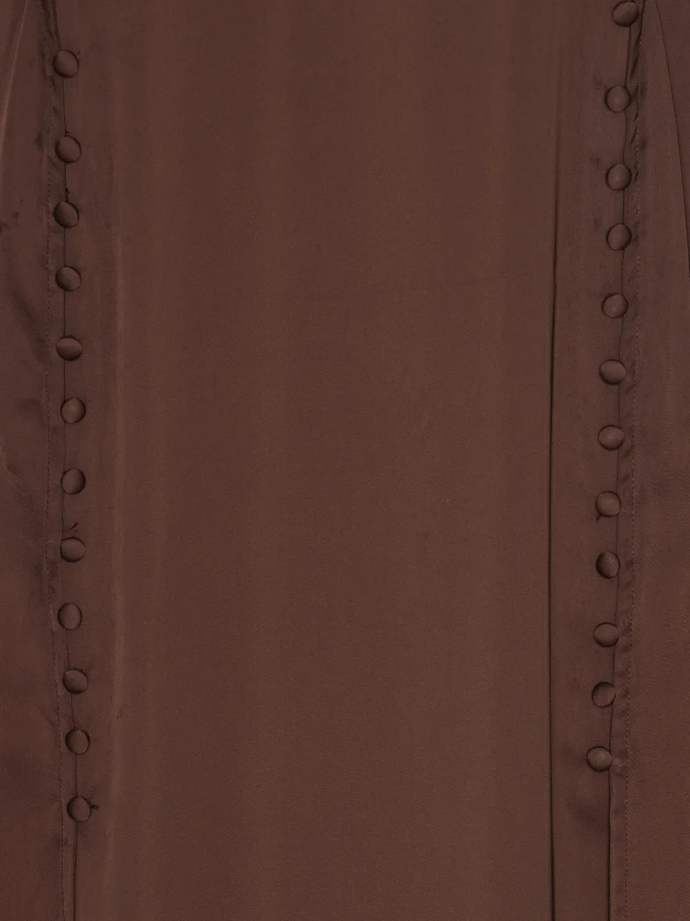 Rotate Birger Christensen Satin Long-sleeve Maxi Dress In Brown